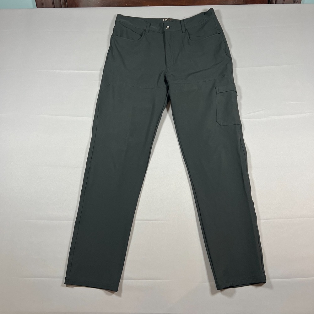 Stoic By Backcountry Cargo Pants Mens 32 Charcoal Gray Stretch Mid Rise Hiking